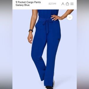 Galaxy blue scrub set